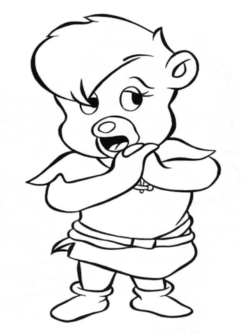 Sunni Gummi Coloring Page